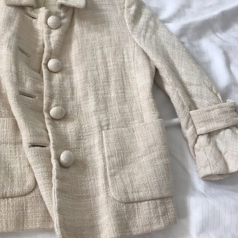 J. Crew cream tweed blazer - Picture 3 of 5
